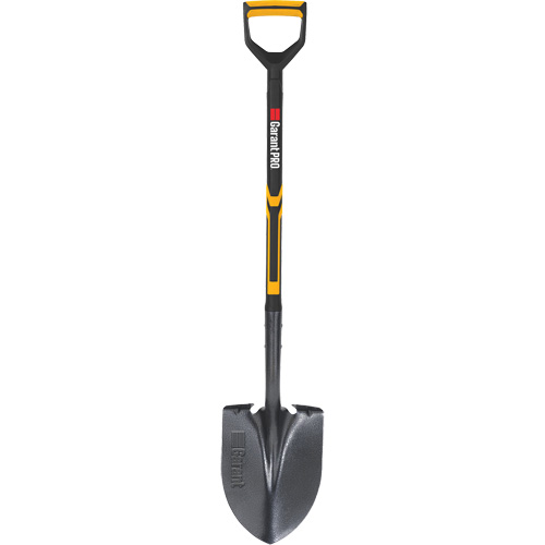 Pro Round Point Shovel, Tempered Steel Blade, Fibreglass, D-Grip Handle EastCoast Offshore Supplies