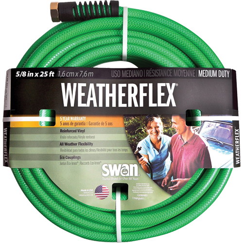 Weatherflex Medium Duty Garden Hoses, Vinyl, 5/8" dia. x 25' EastCoast Offshore Supplies