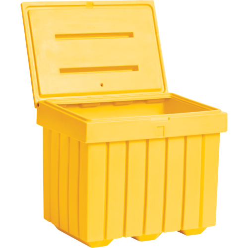 Economy Salt Sand Storage Container, 32" x 23" x 27-1/2", 10 cu. Ft., Yellow EastCoast Offshore Supplies