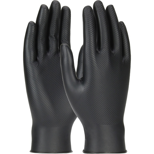 Grippaz Skins Ambidextrous Disposable Gloves, Large, Nitrile, 6-mil, Powder-Free, Black EastCoast Offshore Supplies