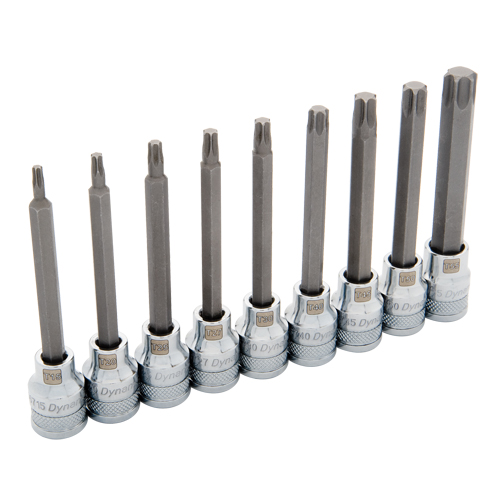 Jeu de douilles longues, Torx, Prise 3/8", 9 mrcx EastCoast Offshore Supplies