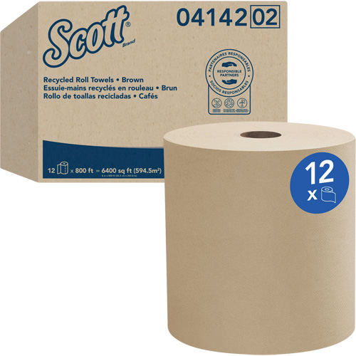 Serviettes en rouleaux durs Universel  de Scott, 1 pli, Standard, 800' lo EastCoast Offshore Supplies