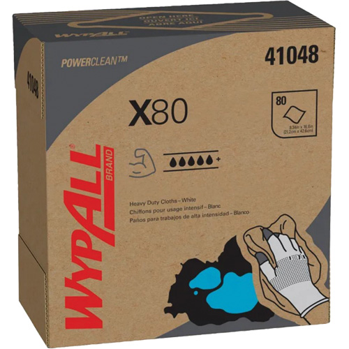 WypAll&reg; X80 Extended Use Cloths, Heavy-Duty, 16-4/5" L x 9" W EastCoast Offshore Supplies