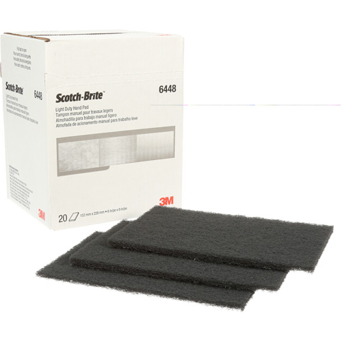 Tampon manuel pour travaux g&eacute;n&eacute;raux Scotch-Brite, Carbure de silicium, 6" x 9", Grain Ultra fin EastCoast Offshore Supplies