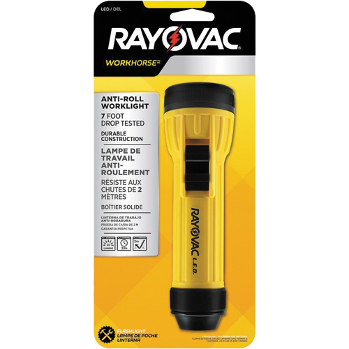 Lampe de poche avec anneau d'accrochage Workhorse, DEL, 20 lumens, Piles D EastCoast Offshore Supplies
