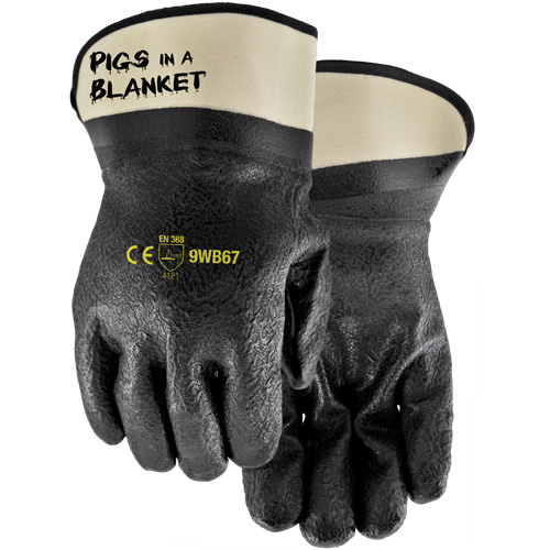 Pigs in a Blanket Coated Gloves, One Size, Nitrile/PVC Coating EastCoast Offshore Supplies