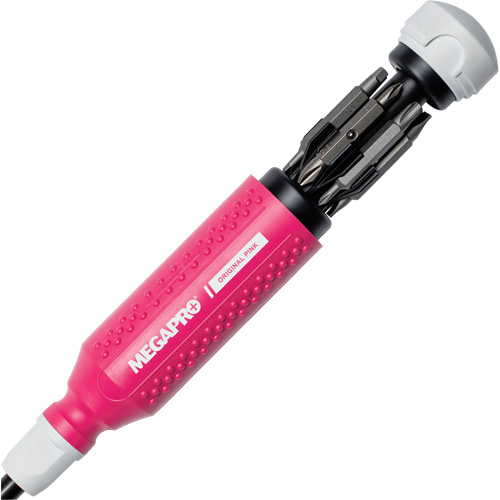 Original Pink 15-in-1 Multi-Bit Screwdriver, 8-37/50" L, Textured Handle EastCoast Offshore Supplies