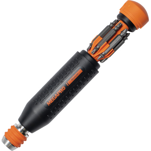 Original MEGALOK 15-in-1 Multi-Bit Screwdriver, 6-3/10" L, Textured Handle EastCoast Offshore Supplies
