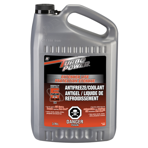Antigel/liquide de refroidissement concentr&eacute; pour dur&eacute;e de vie prolong&eacute;e Turbo Power, 3,78 L, Gallon EastCoast Offshore Supplies