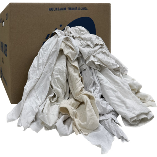 Wiper Rags Box, Ganzie, White, 20 lbs. EastCoast Offshore Supplies