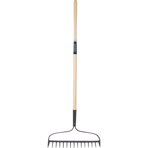Heavy-Duty Bow Rake, Wood Handle, 58" L, 15" Blade, 15 Tines EastCoast Offshore Supplies