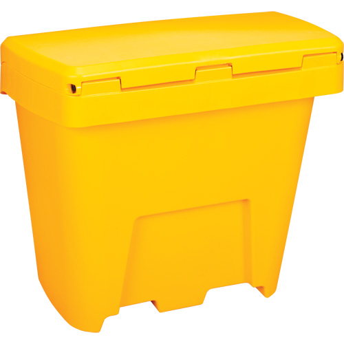 Bacs d'entreposage pour sel & sable, Avec Moraillon, 21" x 27" x 26", 4,24 pi³, Jaune EastCoast Offshore Supplies
