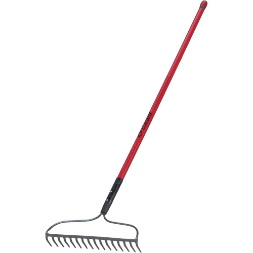 Bow Rake, Fibreglass Handle, 66" L, 16-4/5" Blade, 16 Tines EastCoast Offshore Supplies