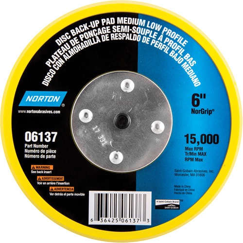 Back Up Pads For PSA & Hook And Loop Paper Discs EastCoast Offshore Supplies