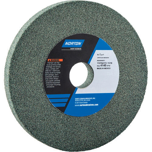 Meules pour rectifieuses d'&eacute;tabli - Meules Gemini, 10" x 1", Arbre de 1-1/4" EastCoast Offshore Supplies