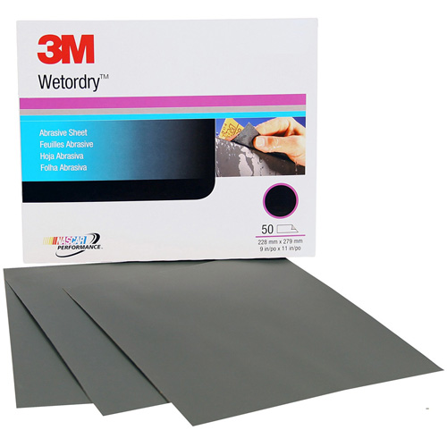 Feuille abrasive Imperiale, 9" x 11", Grain 1200, Carbure de silicium EastCoast Offshore Supplies