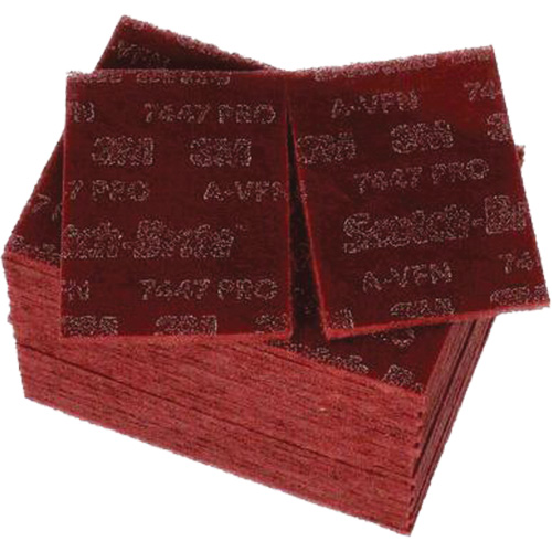 Tampons manuels Scotch-Brite 7447, Oxyde d'aluminium, 9" x 6", Grain Tr&egrave;s fin EastCoast Offshore Supplies