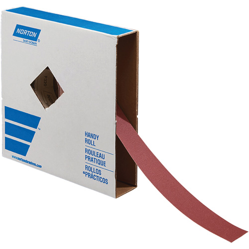 Rouleau de toile abrasive pour m&eacute;tal, Oxyde d'aluminium, 2" la x 150' lo, Grain 60 EastCoast Offshore Supplies