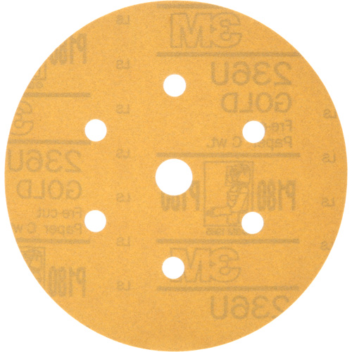Hookit Dust-Free Sanding Disc, 6" Dia., P180 Grit, Aluminum Oxide, C-Weight EastCoast Offshore Supplies