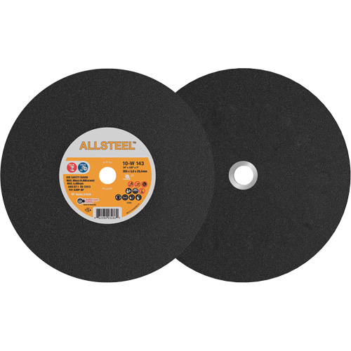 AllSteel Chopsaw Wheel, 14" x 1/8", 1" Arbor, Type 1, Aluminum Oxide, 4400 RPM EastCoast Offshore Supplies