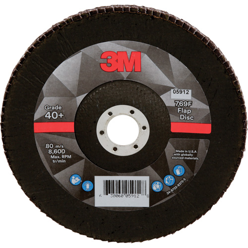 Disque &agrave; lamelles &agrave; changement rapide 769F, 7" x 7/8", Type 29, Grain 120+, Oxyde d'aluminium/C&eacute;ramique EastCoast Offshore Supplies