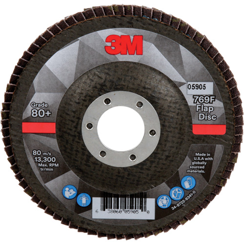 Disque &agrave; lamelles &agrave; changement rapide 769F, 4-1/2" x 7/8", Type 27, Grain 80+, C&eacute;ramique EastCoast Offshore Supplies