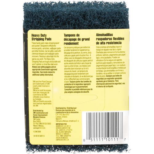 Heavy-Duty Stripping Pads, Aluminum Oxide, 3-1/2" x 5", Coarse Grit EastCoast Offshore Supplies