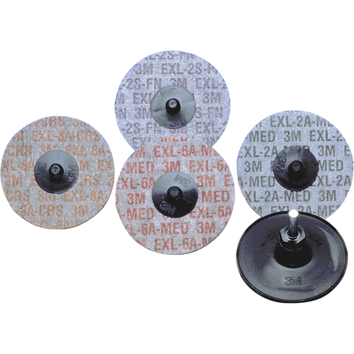 Produits Buff & Blend - Meules homog&egrave;nes EXL Roloc Scotch-Brite, 2" x Grain de 6A, Oxyde d'aluminium EastCoast Offshore Supplies