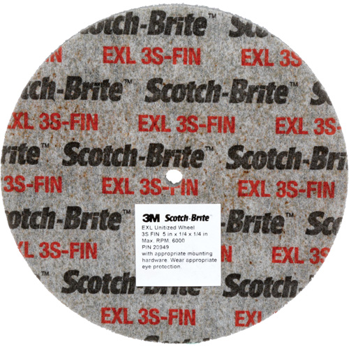 Meule unitaris&eacute;e EXL Scotch-Brite, 2" x 1/4", Arbre de 1/4", Grain de Fin, Carbure de silicium EastCoast Offshore Supplies