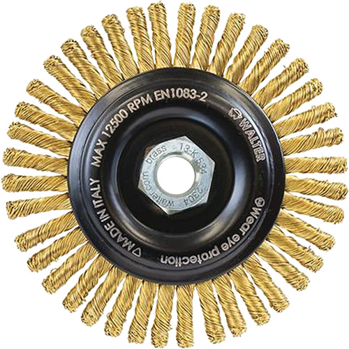 Spark-Free Brass Wire Wheel, 5" Dia. x 5/8"-11 Arbor EastCoast Offshore Supplies