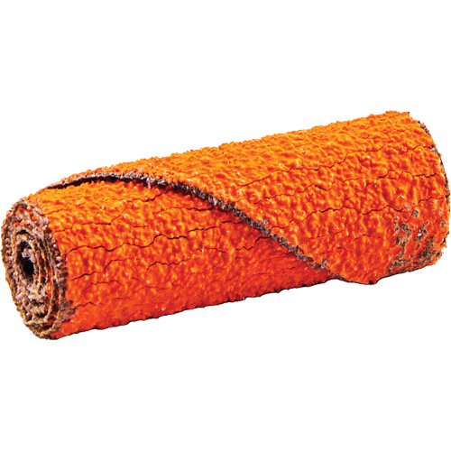 Cartouche de ruban abrasif en rouleau, 60 Grain, 1/2" dia., C&eacute;ramique d'alumine, 1-1/2" lo, 1/8" Dimension de l'arbre EastCoast Offshore Supplies