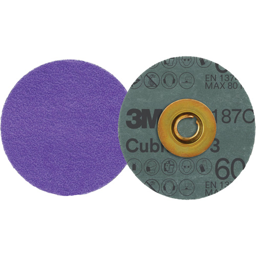 Cubitron 3 Roloc Fibre Disc, 3" Dia., 60+ Grit, Ceramic EastCoast Offshore Supplies