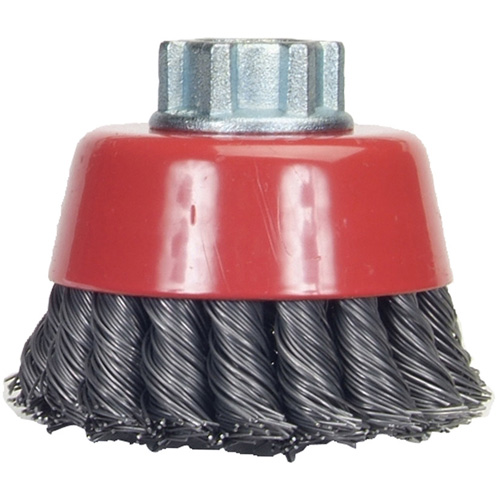 Knotted Wire Cup Brush, 6" Dia. x 5/8"-11 Arbor EastCoast Offshore Supplies