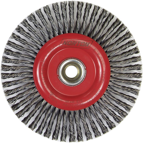 Stringer Bead Knot Wire Brush For Angle Grinders, 6" Dia., 0.02" Fill, 5/8"-11 Arbor, Steel EastCoast Offshore Supplies