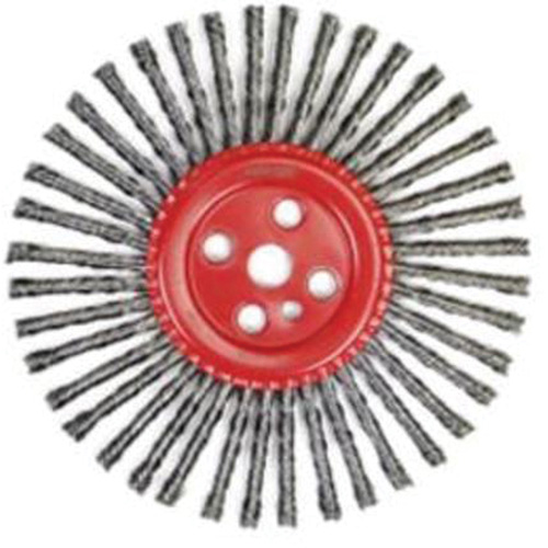 Stringer Bead Knot Wire Brush, 12" Dia., 0.035" Fill, 1" Arbor, Steel EastCoast Offshore Supplies