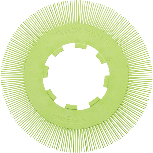 Brosse radiale en soies de pr&eacute;cision type S PN-RB sans adaptateur Scotch-Brite, C&eacute;ramique, Grain 50+, 8" dia. EastCoast Offshore Supplies