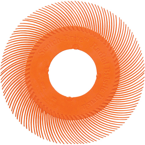 Brosse radiale en soies de pr&eacute;cision type C PN-RB sans adaptateur Scotch-Brite , C&eacute;ramique, Grain 80+, 6" dia. EastCoast Offshore Supplies