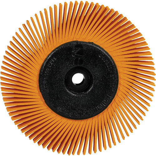 Scotch-Brite Type A Precision Radial Bristle Brush PN-RB with Adapter, Ceramic, 80+ Grit, 6" Dia. EastCoast Offshore Supplies