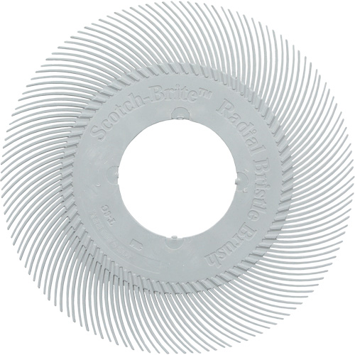 Brosse radiale en soies de pr&eacute;cision type C PN-RB sans adaptateur Scotch-Brite, C&eacute;ramique, Grain 120+, 6" dia. EastCoast Offshore Supplies