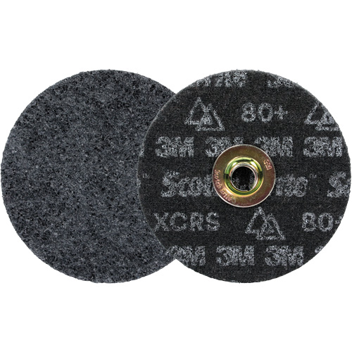 Meule &agrave; changement rapide Scotch-Brite &agrave; usage intensif pour le conditionnement de surface de pr&eacute;cision, HD- DN, 5" dia., Grain 80+, C&eacute;ramique EastCoast Offshore Supplies