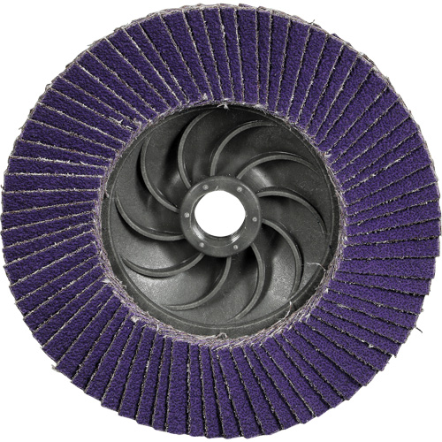 Cubitron 3 Conical  Flap Disc with Quick Change 1169F, 4-1/2" x 5/8"-11, Type T29, 80+ Grit, Ceramic EastCoast Offshore Supplies