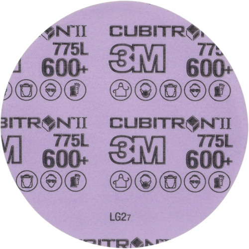 Cubitron II Hookit Film Disc, 5" Dia., 600+ Grit, Ceramic, 3 mil EastCoast Offshore Supplies