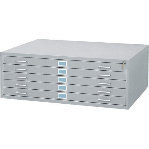 Steel Plan Files, 5 Drawers, 46-3/8" W x 35-3/8" D x 16-1/2" H EastCoast Offshore Supplies