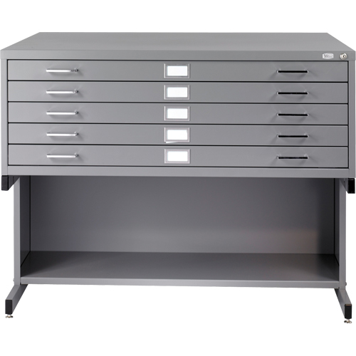 Steel Plan Files, 5 Drawers, 53-3/8" W x 41-3/8" D x 16-1/2" H EastCoast Offshore Supplies