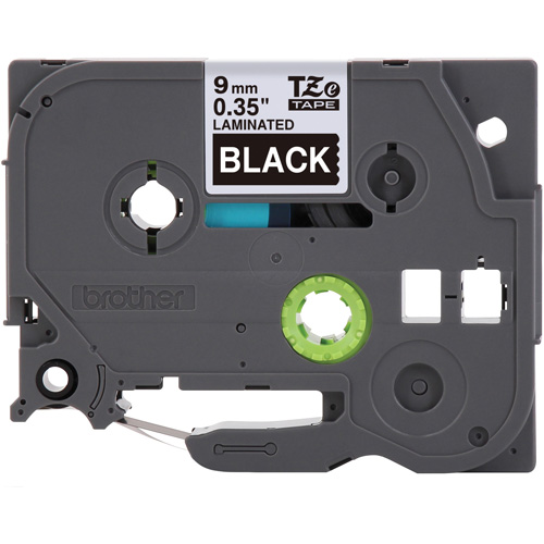P-touch&reg; Labeling Systems, 9 mm x 314.96" or 8 m, White on Black EastCoast Offshore Supplies