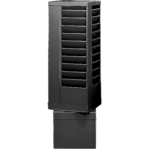 Literature Storage Racks, Rotating, 44 Slots, Steel, 14-1/8" W x 14-1/8" D x 48-1/2" H EastCoast Offshore Supplies