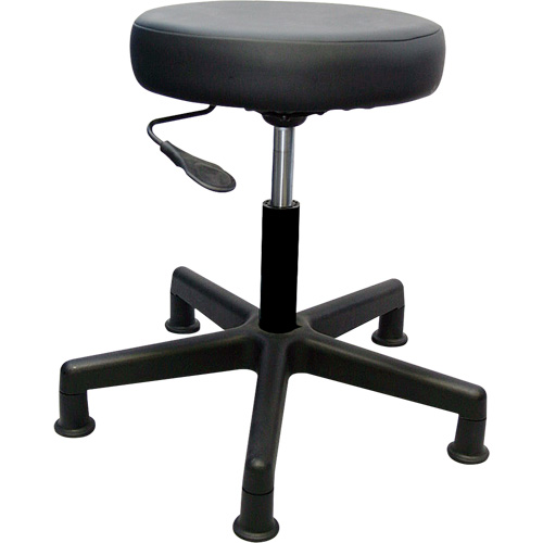 900 Series Task Stool, Stationary, Adjustable, 16" - 22", Vinyl Seat, Black EastCoast Offshore Supplies