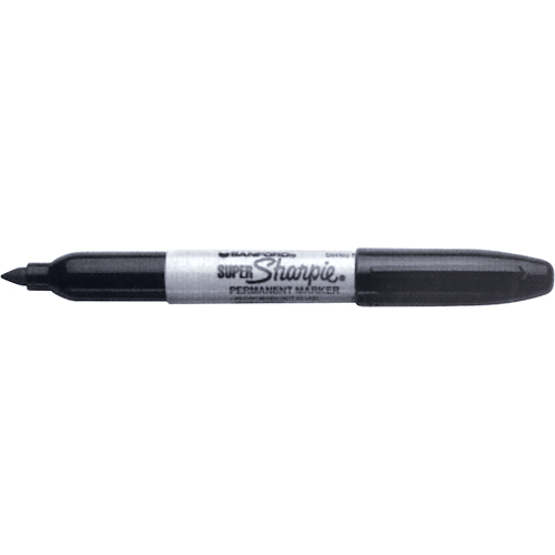 Permanent Markers - Super, Black, Fine Tip EastCoast Offshore Supplies
