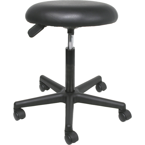 Pneumatic Swivel Stools, Mobile, Adjustable, 32", Vinyl Seat, Black EastCoast Offshore Supplies
