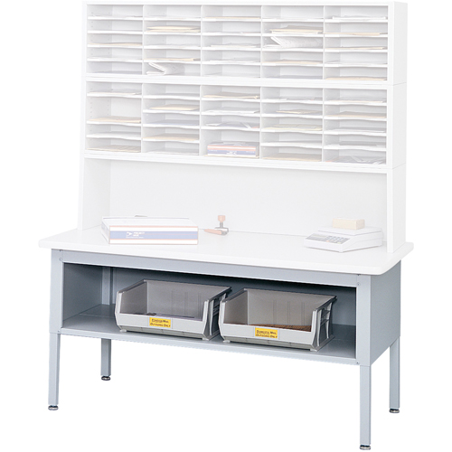 Mobilier E-Z Sort pour la salle du courrier- Tables de tri avec tablette-Dessus de table, 60" la x 28" p x 36" h, Stratifi&eacute; EastCoast Offshore Supplies